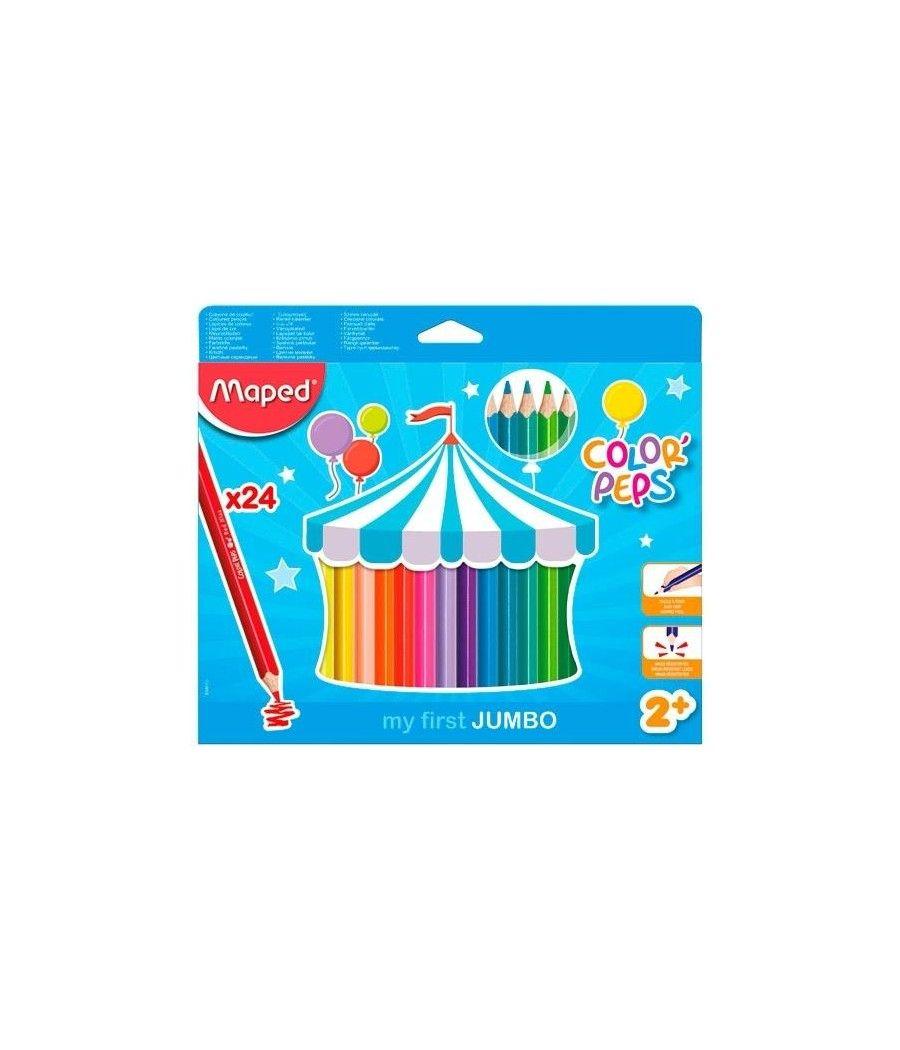 Maped lápices de colores jumbo color´peps surtidos en estuche de 24