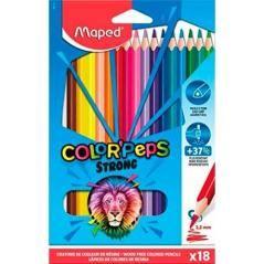 Maped lápices de colores color´peps strong surtidos en estuche 18