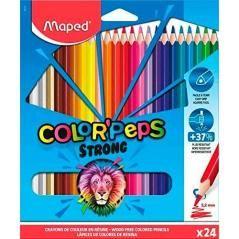 Maped lápices de colores color´peps strong surtidos en estuche 24