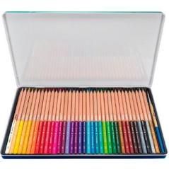 Milan lápices de colores acuarelables mina gruesa + pincel colores surtidos caja metálica 36 ud