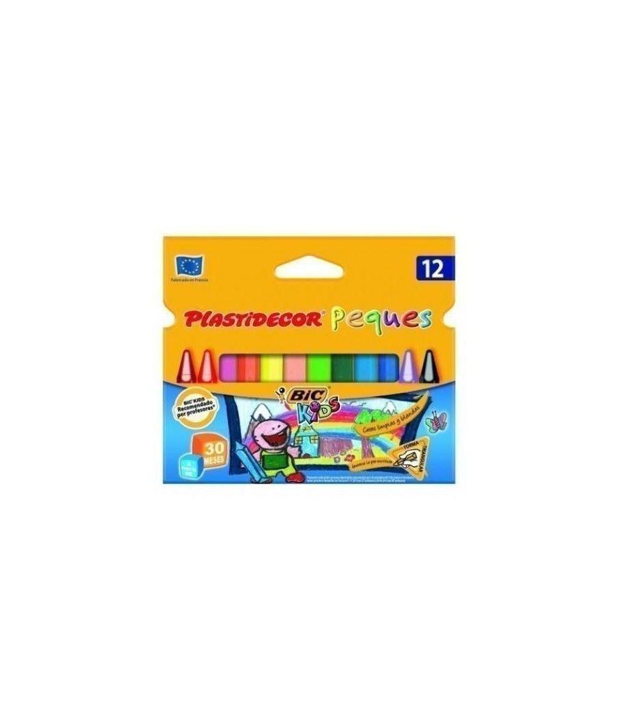 Plastidecor ceras de colores peques triangulares estuche de 12