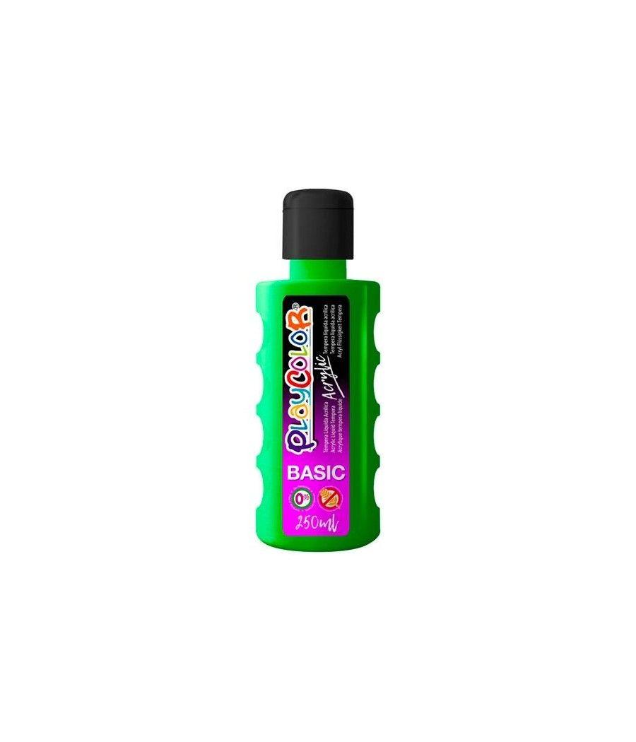 Playcolor pintura acrylic basic botella 250ml verde oscuro