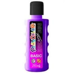 Playcolor pintura acrylic basic botella 250ml violeta