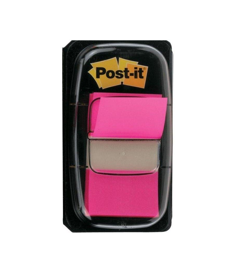 Post-it index 680 dispensador 1x50 rosa brillante -12u-