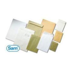 Sam bolsa a-12 din b4 folio autoadhesivo con tira de silicona 250x353 90 gramos blanco 250 bolsas