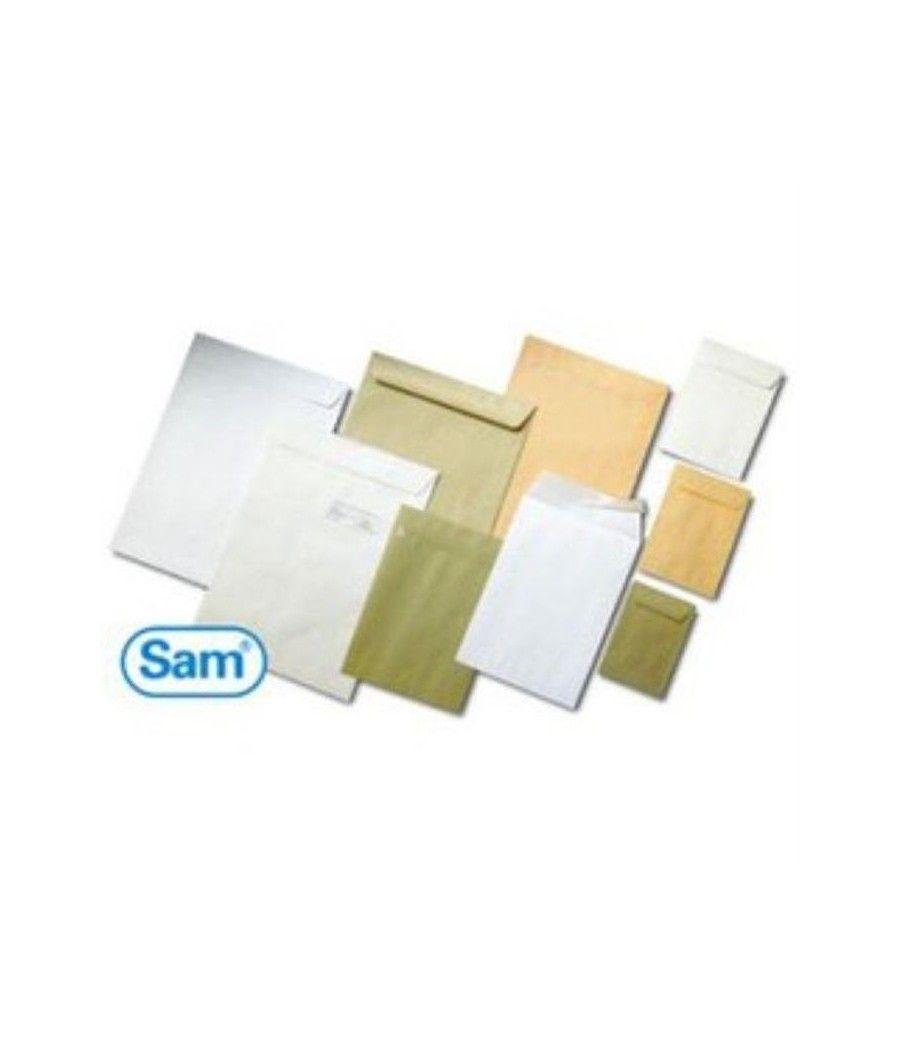 Sam bolsa a-12 din b4 folio autoadhesivo con tira de silicona 250x353 90 gramos blanco 250 bolsas