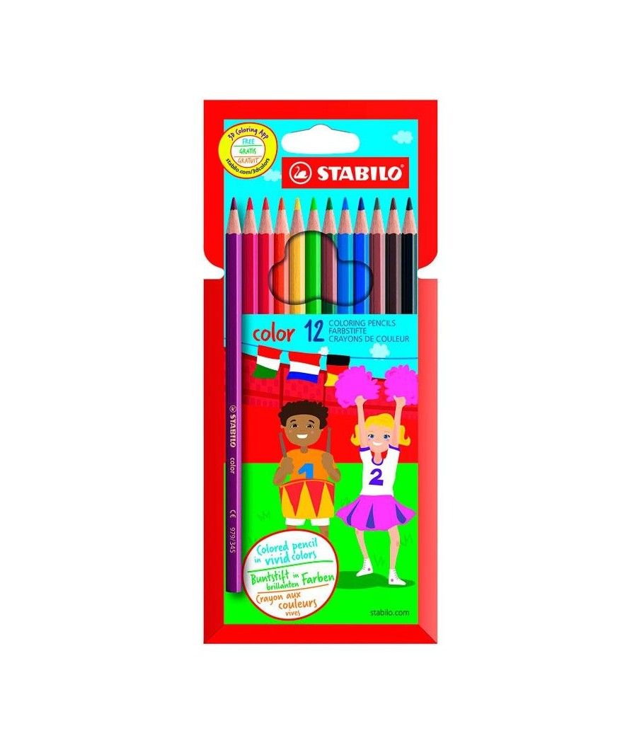 Stabilo color lápices de colores surtidos estuche de 12
