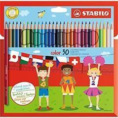 Stabilo color lápices de colores surtidos estuche -30u-