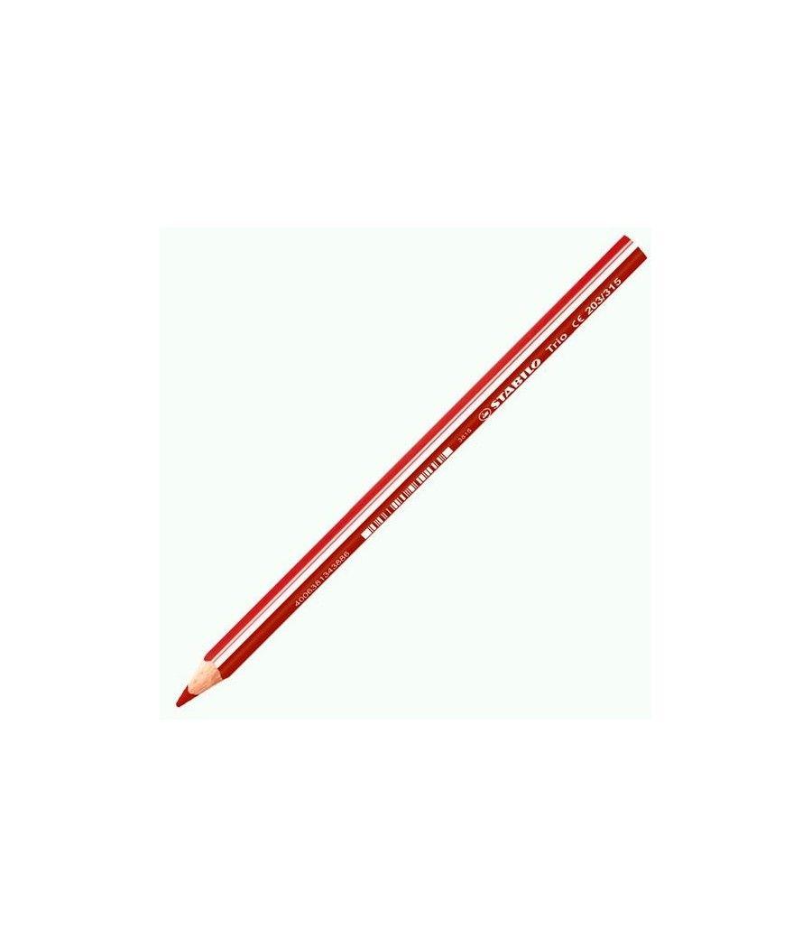 Stabilo lápiz de color trio grueso rojo cereza -estuche de 12u-