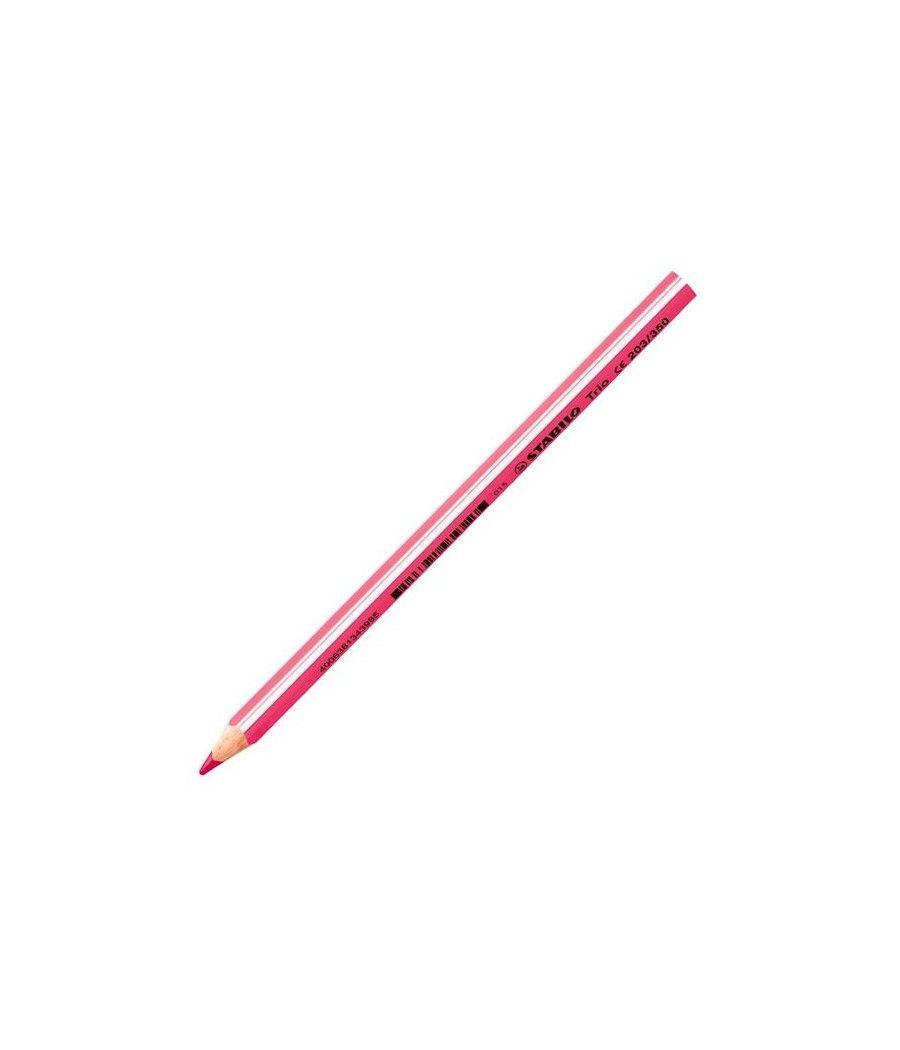 Stabilo lápiz de color trio grueso rosa -estuche de 12u-
