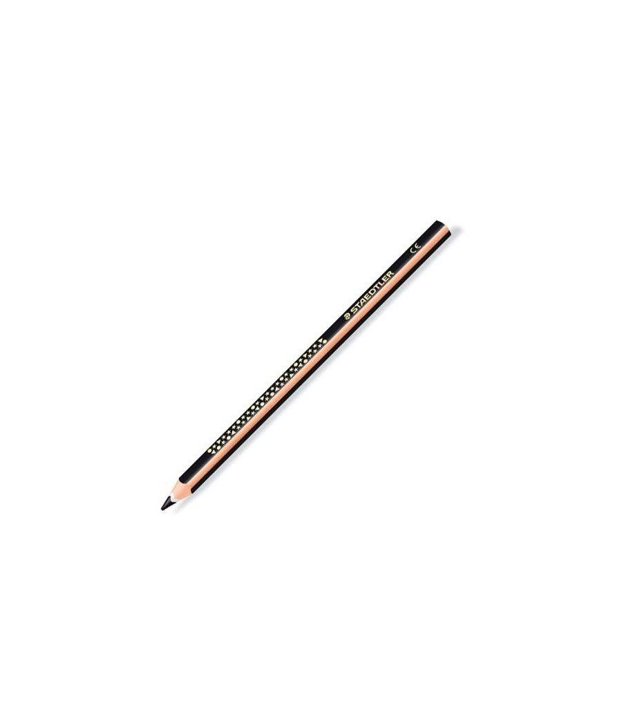 Staedtler lápices de color triangulares jumbo noris negro - caja de 12 ud -