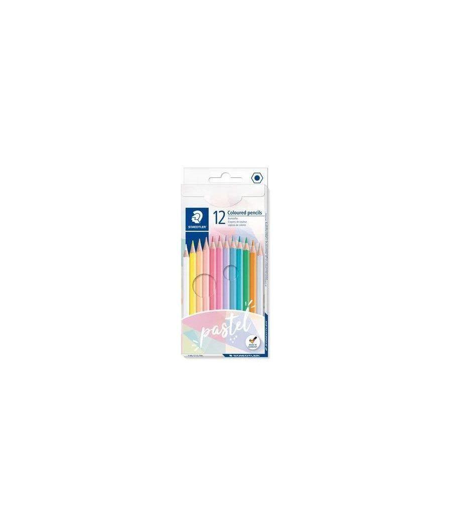 Staedtler lápices de colores 146c linea pastel surtidos en estuche de 12