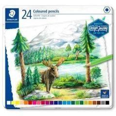 Staedtler lápices de colores desing journey 146c en estuche de metal de 24