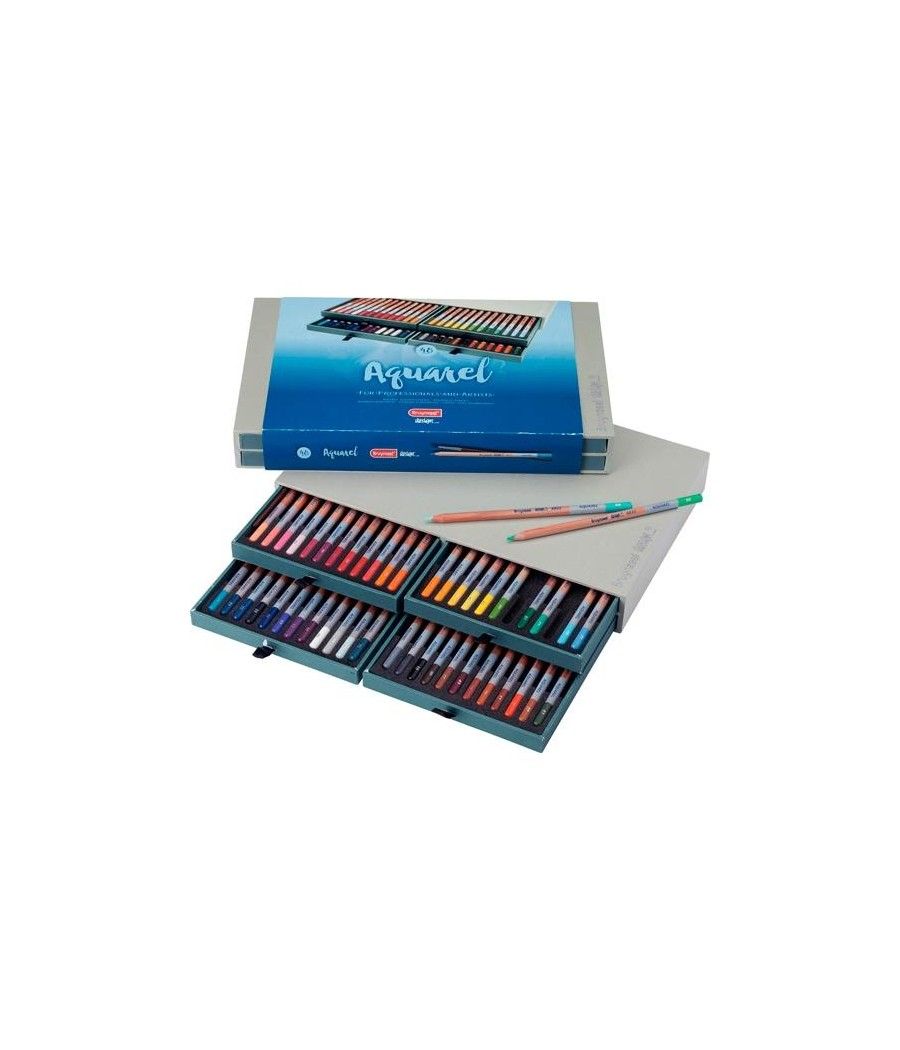 Talens bruynzeel caja de 48 lápices de acuarela design colores surtidos -estuche de lujo-