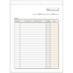 Talonario multiuso cuarto natural duplicado autocopia