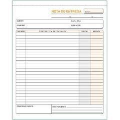 Talonario entregas holandesa 21x26cm duplicado autocopia