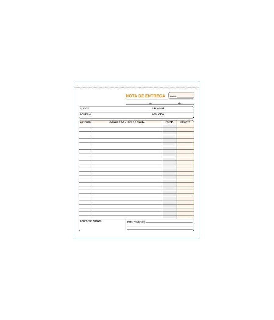 Talonario entregas holandesa 21x26cm duplicado autocopia
