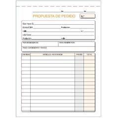 Talonario pedidos cuarto natural sin copia