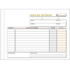 Talonario entregas cuarto apaisado duplicado autocopia