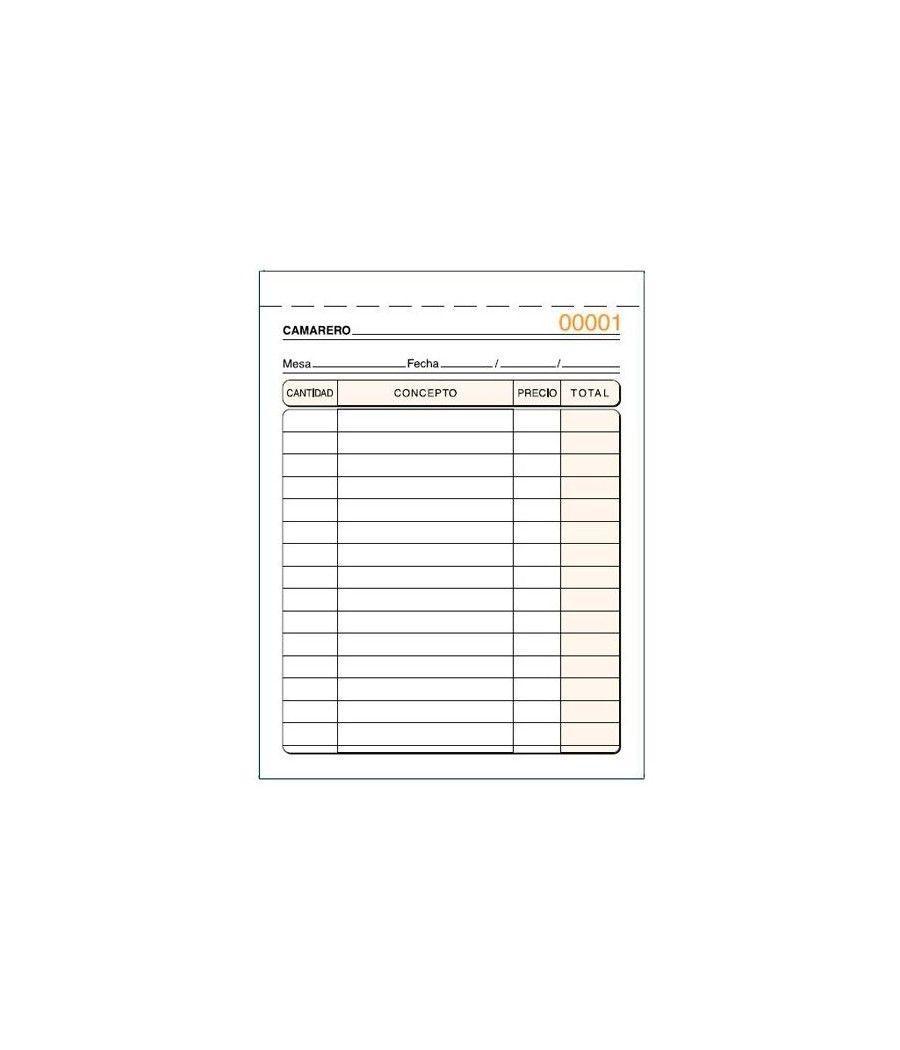 Talonario camareros octavo duplicado autocopia