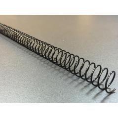 Yosan espiral plástico negra 24 mm (paso 56 4.1) 50 unidades