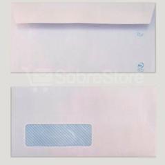 Yosan sobre offset 90gr 115x225 blanco tira autoadhesiva y con ventana izquierda -500u-