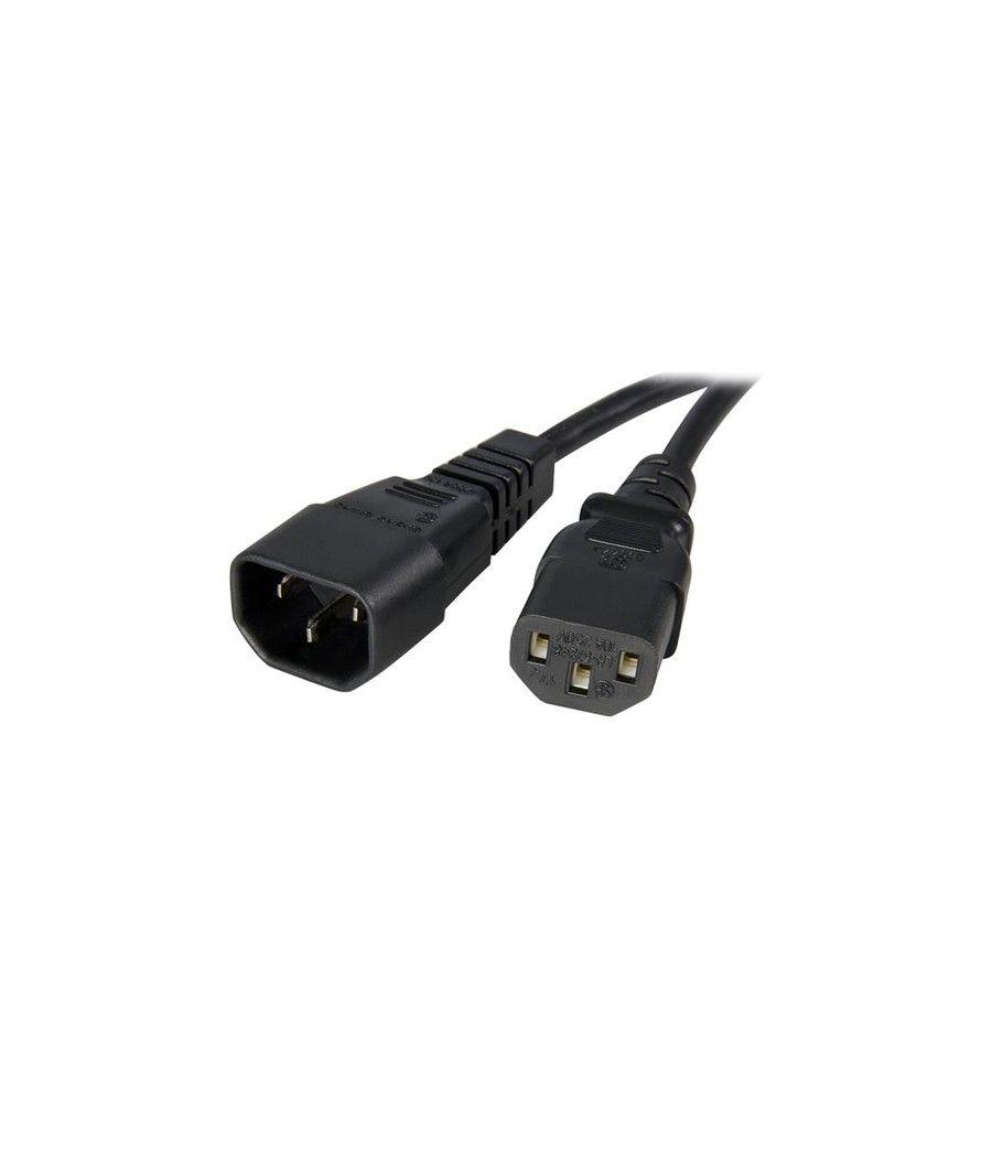 StarTech.com Extensor Alargador de 1m para Cable de Alimentación de Ordenador - C14 a C13 - Imagen 1