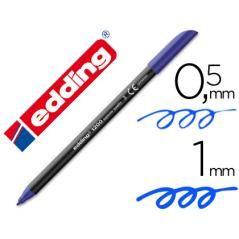 Rotulador edding punta fibra 1200 azul n.3 punta redonda 0.5 mm pack 10 unidades