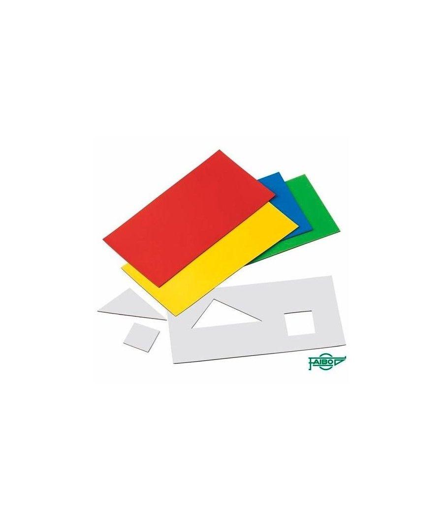 Faibo láminas imantadas recortables 10x20cm pack de 5u c/surtidos