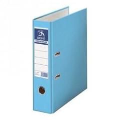 Dohe archivador cartón rigido forrado pp palanca folio lomo ancho rado azul claro -12u-