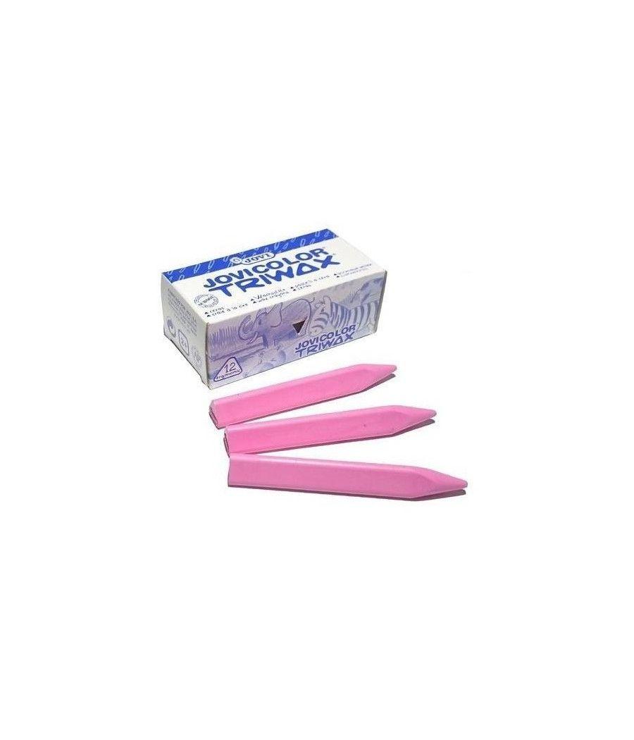 Jovi ceras jovicolor triwax 82mm rosa caja -12u-