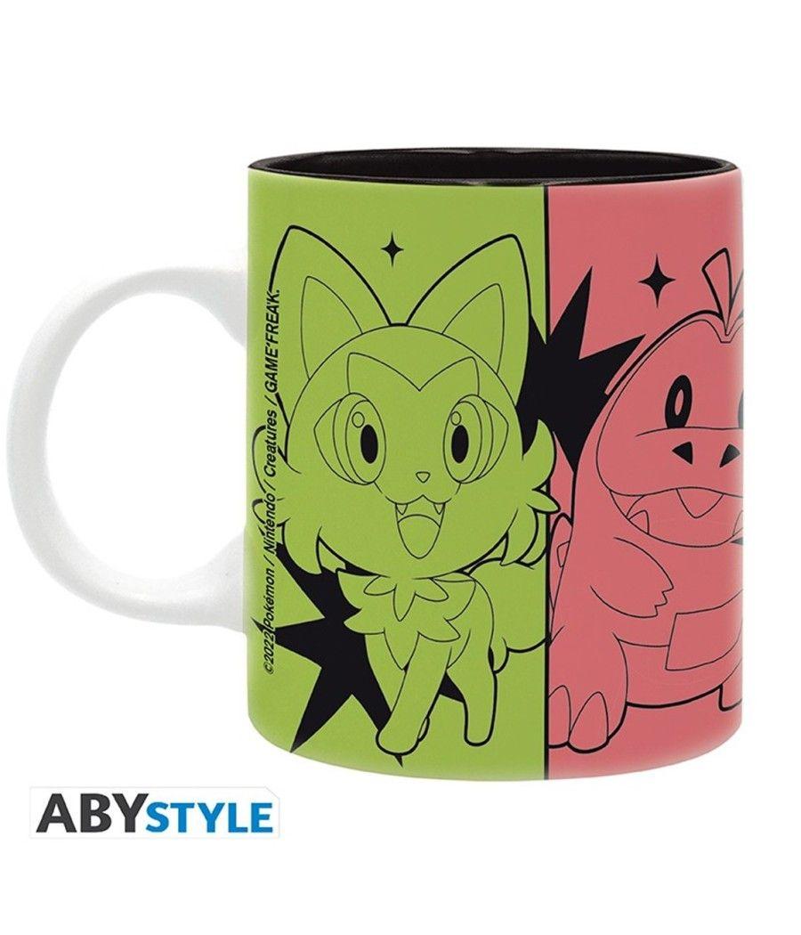 Taza abystyle pokemon - iniciales escarlata y purpura