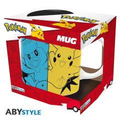 Taza abystyle pokemon - iniciales escarlata y purpura