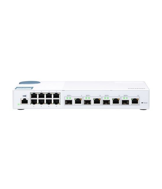 QNAP QSW-M408-4C switch Gestionado L2 Gigabit Ethernet (10/100/1000) Blanco - Imagen 1