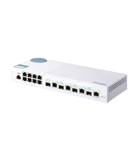 QNAP QSW-M408-4C switch Gestionado L2 Gigabit Ethernet (10/100/1000) Blanco - Imagen 3
