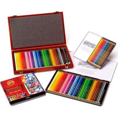 Michel set de lápices polycolor en caja metálica 24 colores surtidos