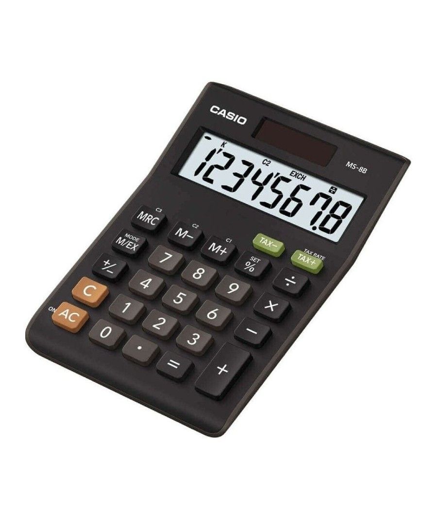 Calculadora casio stylish matt ms-8b/ negra