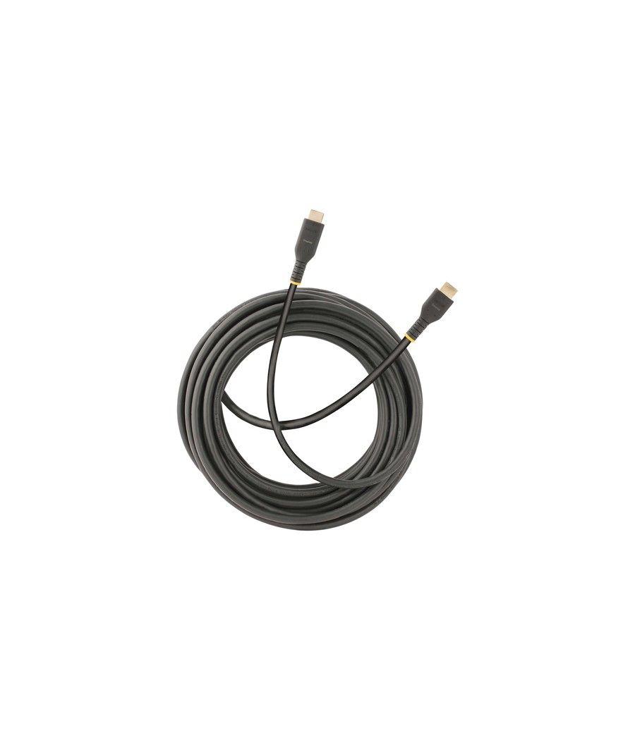 StarTech.com Cable de 10m HDMI Activo - HDMI 2.0 4K 60Hz UHD - Cable de Servicio Pesado - Resistente - con Fibra de Aramida - Ca