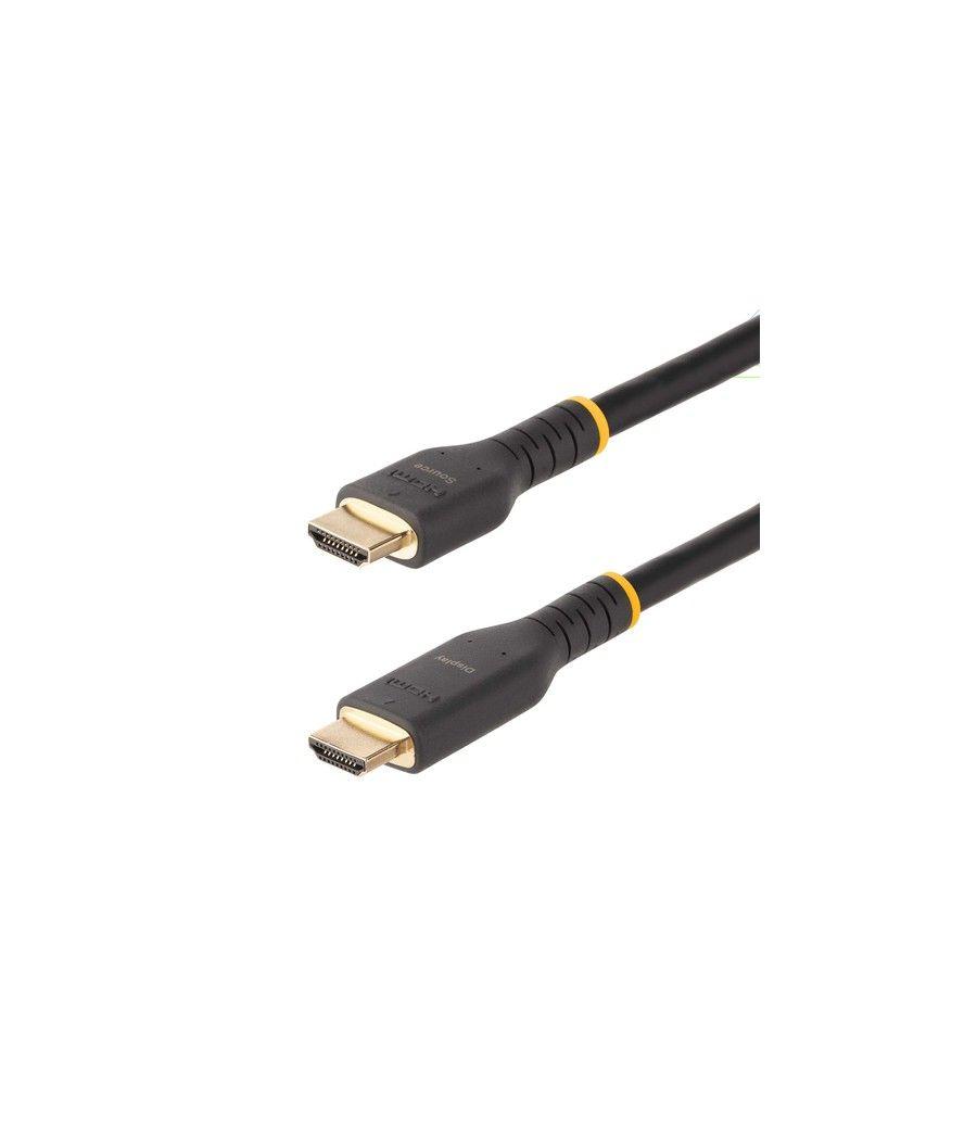 StarTech.com Cable de 7m HDMI Activo - HDMI 2.0 4K 60Hz UHD - Cable de Servicio Pesado - Resistente - con Fibra de Aramida - Cab