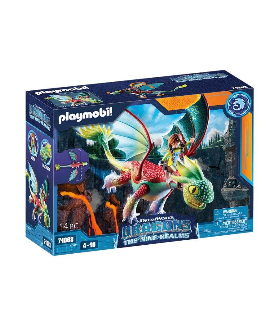 Playmobil dragones: nine realms: feathers & alex