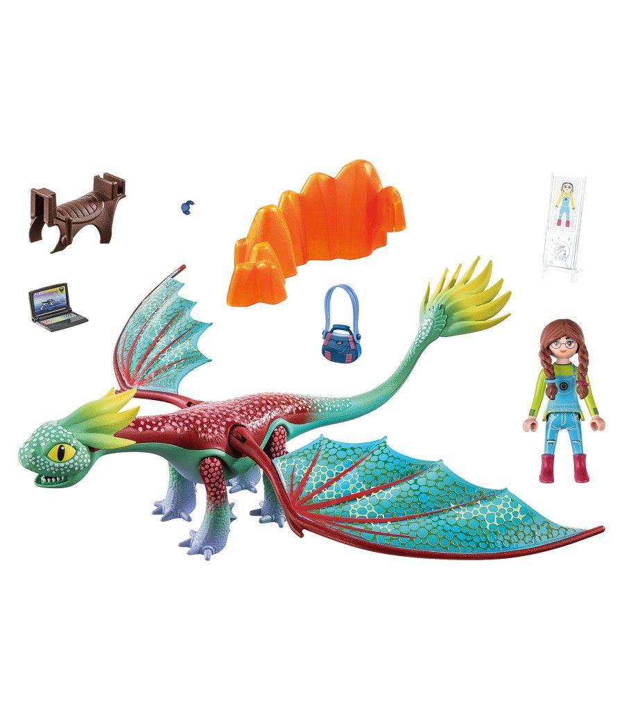 Playmobil dragones: nine realms: feathers & alex