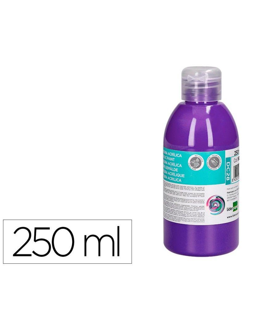 Pintura acrílica liderpapel bote de 250 ml violeta