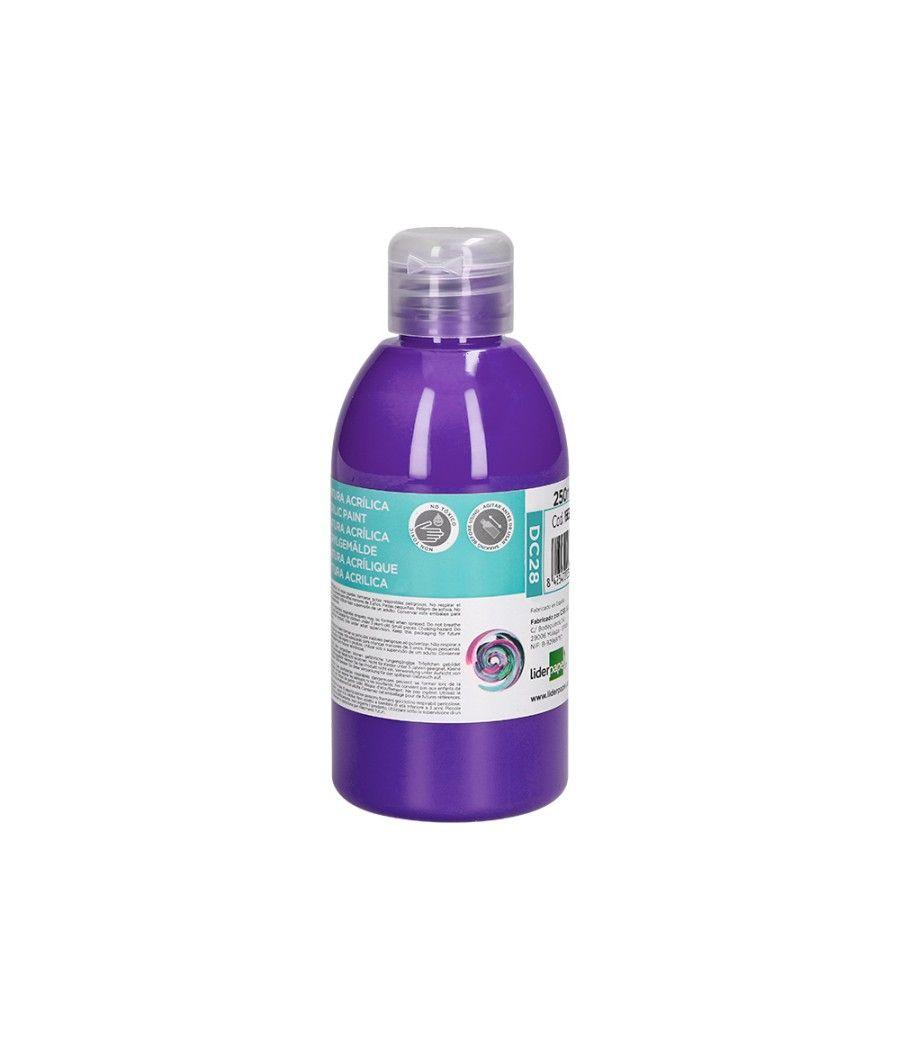 Pintura acrílica liderpapel bote de 250 ml violeta