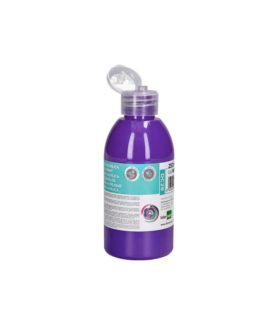 Pintura acrílica liderpapel bote de 250 ml violeta