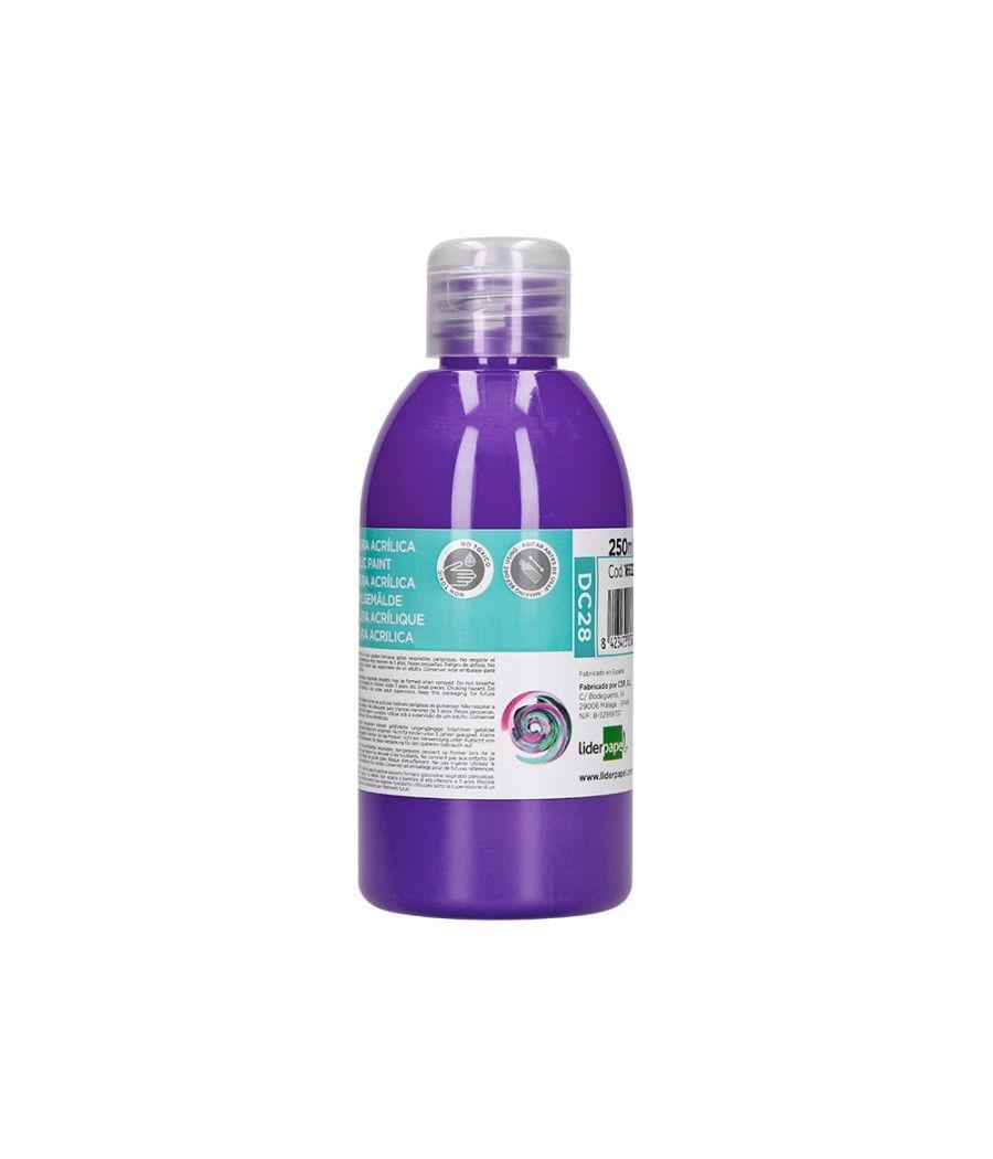 Pintura acrílica liderpapel bote de 250 ml violeta