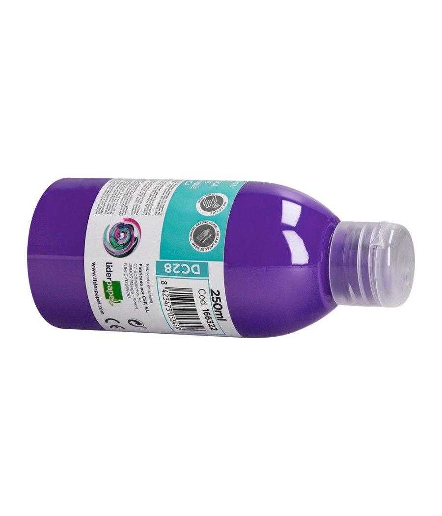 Pintura acrílica liderpapel bote de 250 ml violeta