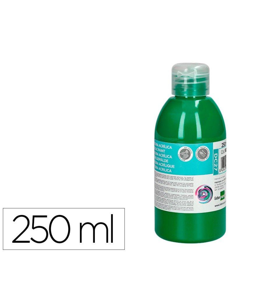 Pintura acrílica liderpapel bote de 250 ml verde oscuro