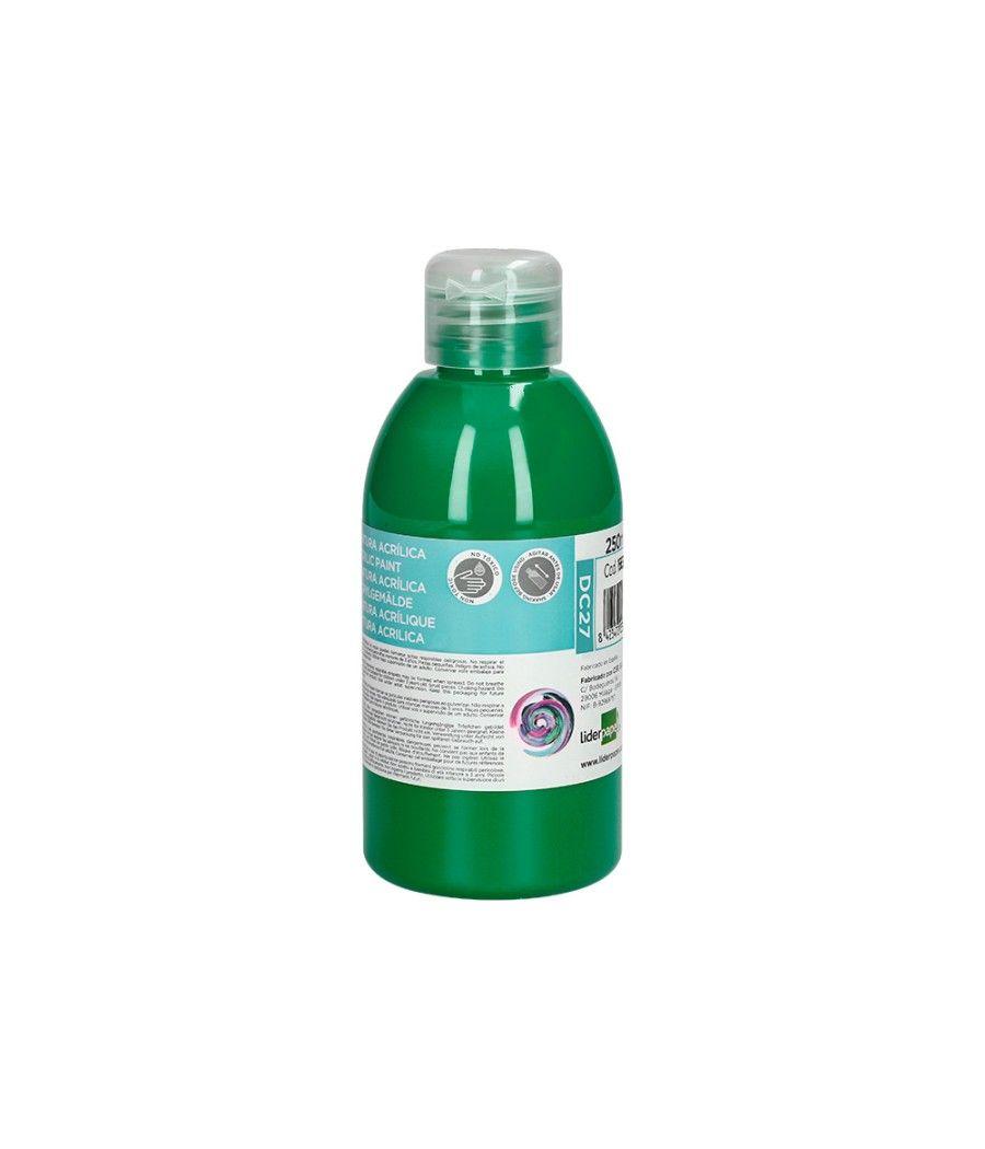 Pintura acrílica liderpapel bote de 250 ml verde oscuro