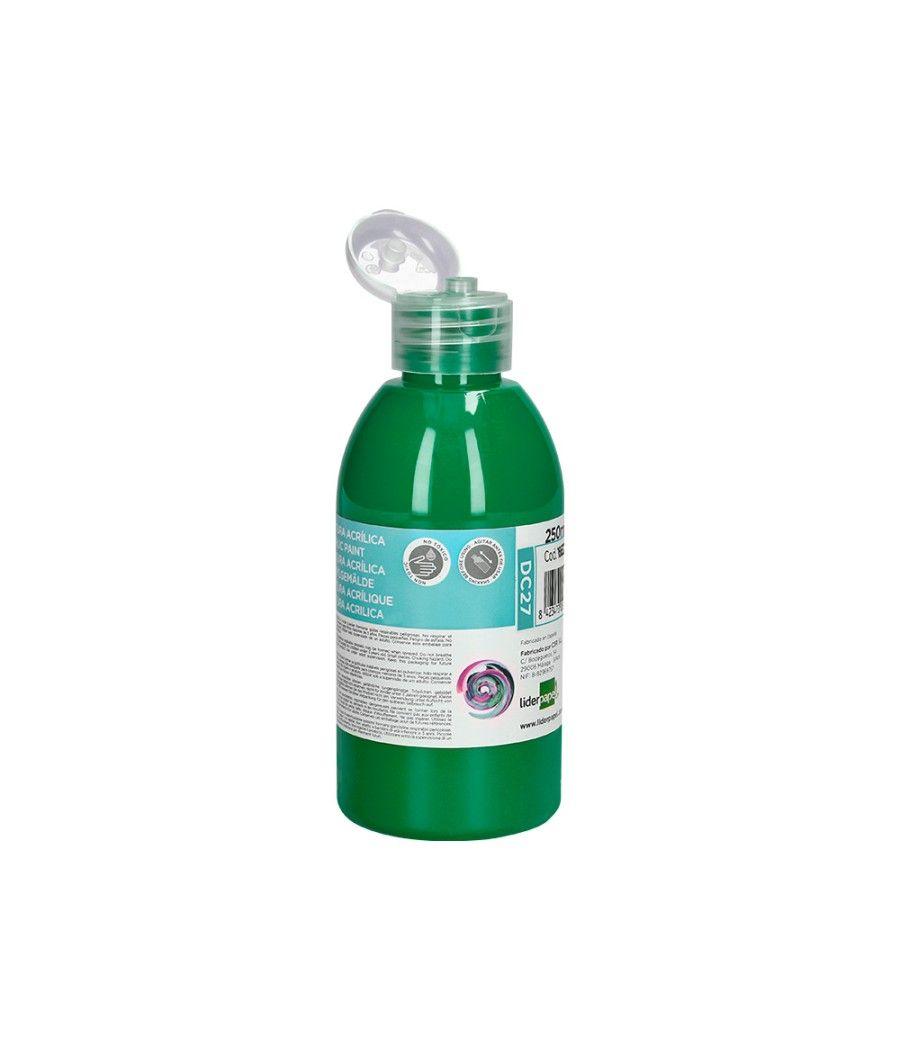 Pintura acrílica liderpapel bote de 250 ml verde oscuro