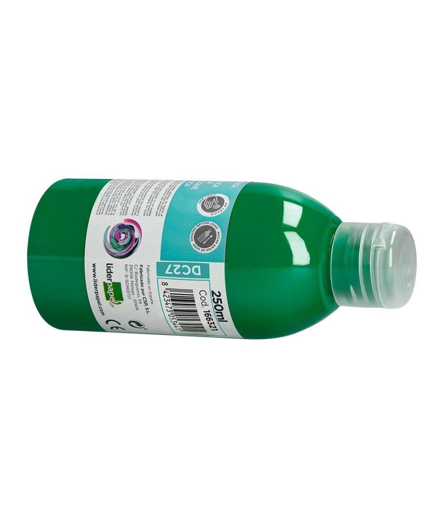 Pintura acrílica liderpapel bote de 250 ml verde oscuro